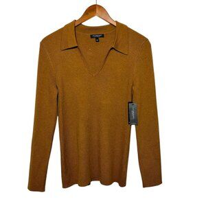 Parisian Old Money Luxury Scandi Minimalist Capsule Johnny Collar Top Medium